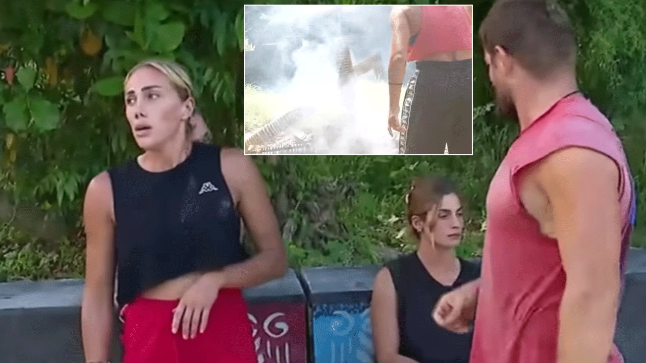 Survivor Meryem Kasap, İsmail Balaban'ın eşyalarını yaktı!