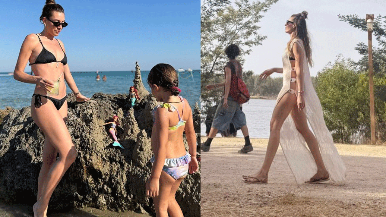 Sinem Kobal'dan tatil pozları: "Deniz kızları diyarı"
