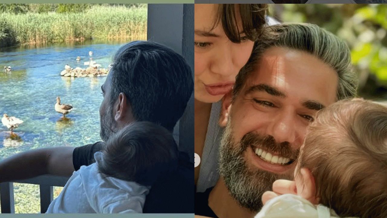 Neslihan Atagül 5 aylık oğlu Aziz'i paylaştı: "Canlarım benim"