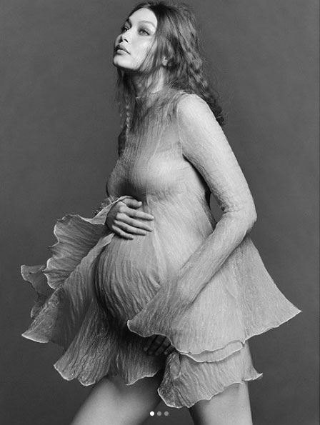 Gigi Hadid'ten sosyal medyayı sallayan hamilelik pozları - Resim : 1